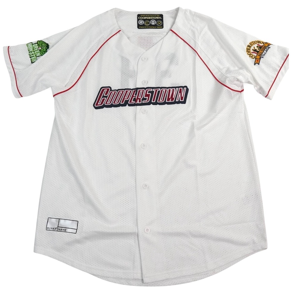 Cooperstown All Star Village Baseball Jersey Mens‎ Large White #39 Green Monster
